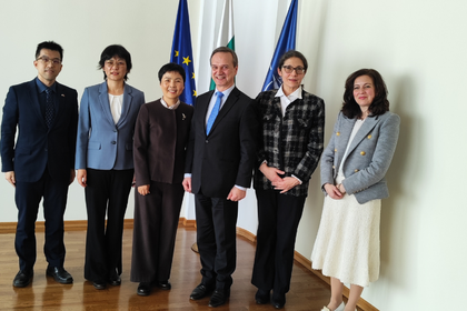 Заместник-министърът на външните работи Ради Найденов прие извънредния и пълномощен посланик на Китайската народна република в България